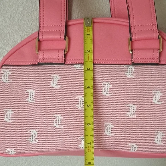 Juicy Couture Pink Shoulder Bag with Heart Accents - Picture 6 of 11